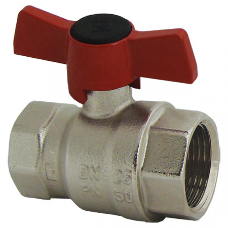 Кран шаровой MODUL ВР-ВР 1/2" ручка бабочка PN25 ник