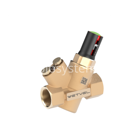 Балансировочный клапан расхода жидкостей (DN15, PN25, 0.0660-0.249л/с, 35-400кПа); DF-15MR2-ST